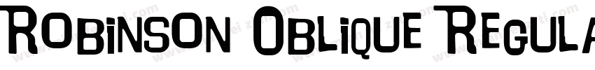 Robinson Oblique Regular字体下载字体转换